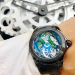 New Corum Bubble Skeleton Copy Watch Black Case Dreams color Dial